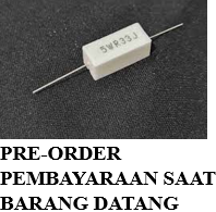 PRE-ORDER Resistor kapur 0,33 ohm